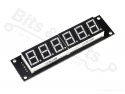 Digit display 6-Digit 7-segments 74HC595 blue - 75x19mm 